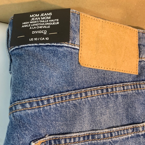 H&M Blue Distressed Women Jeans Size 10 - Picture 3 of 14